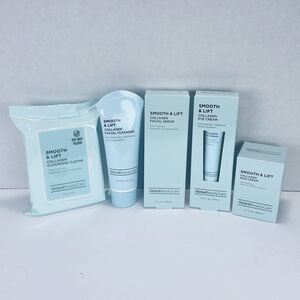 Set of 5 Global Beauty Care SMOOTH & LIFT COLLAGEN Cleansers Serum Moisturizers